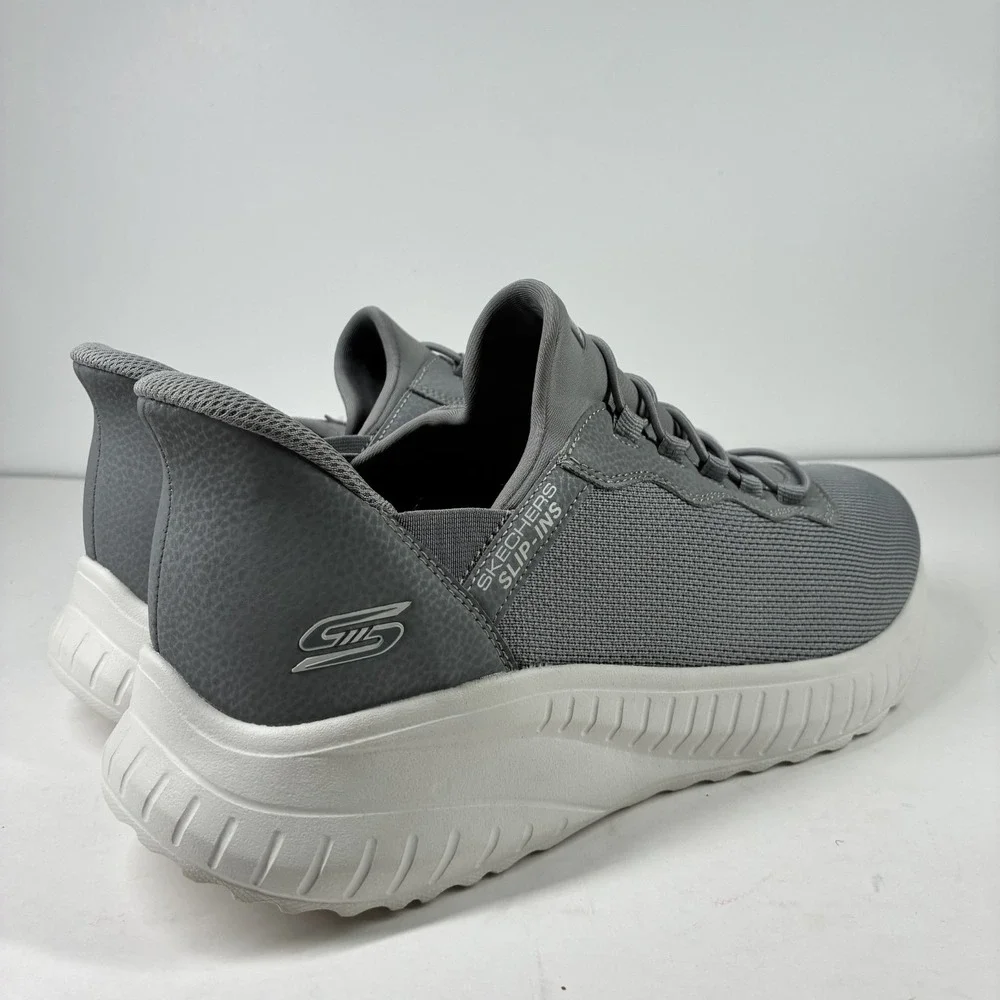 Skechers BOBS Squad Chaos Daily Hype Men's 11W Gray Hands Free Slip-Ins Sneakers